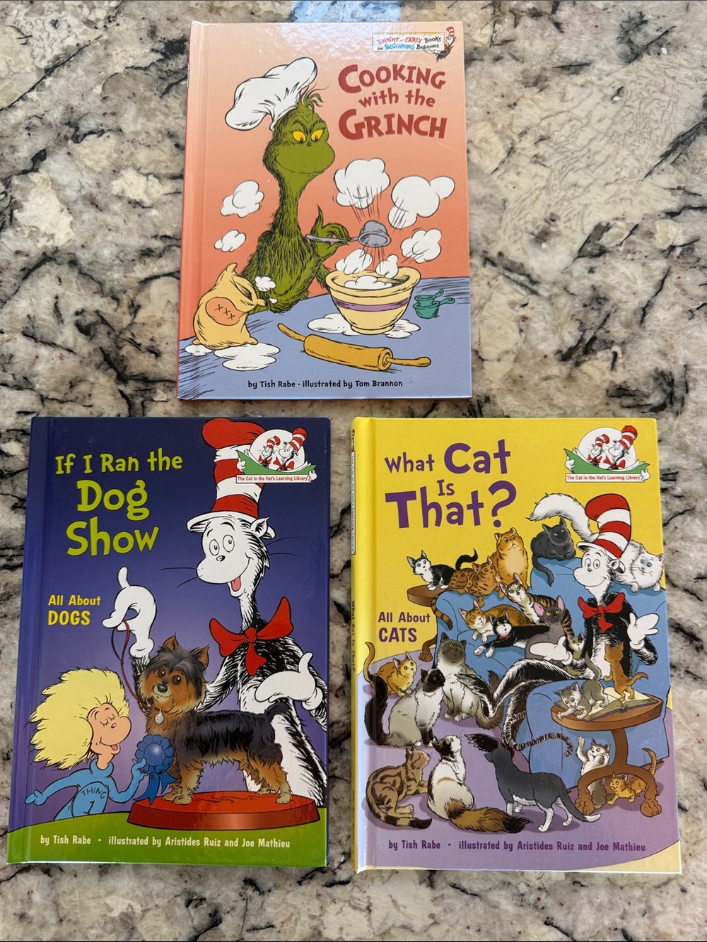 Dr. Seuss Kids Book Bundle – Grinch, Dogs & Cats – Hardcover Set of 3